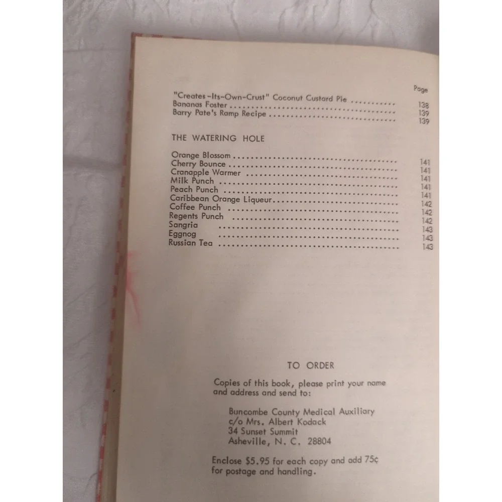 Buncombe‎ County Medical Auxiliary Cookbook 1978 Asheville, NC Kitchen Witchery